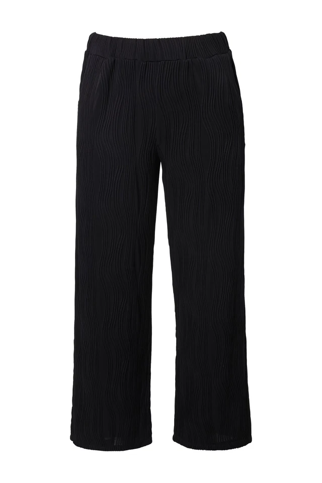 Angel of Style Damen große Größen Hose weites Bein Struktur Elastikbund 846190 - Bild 1 von 1