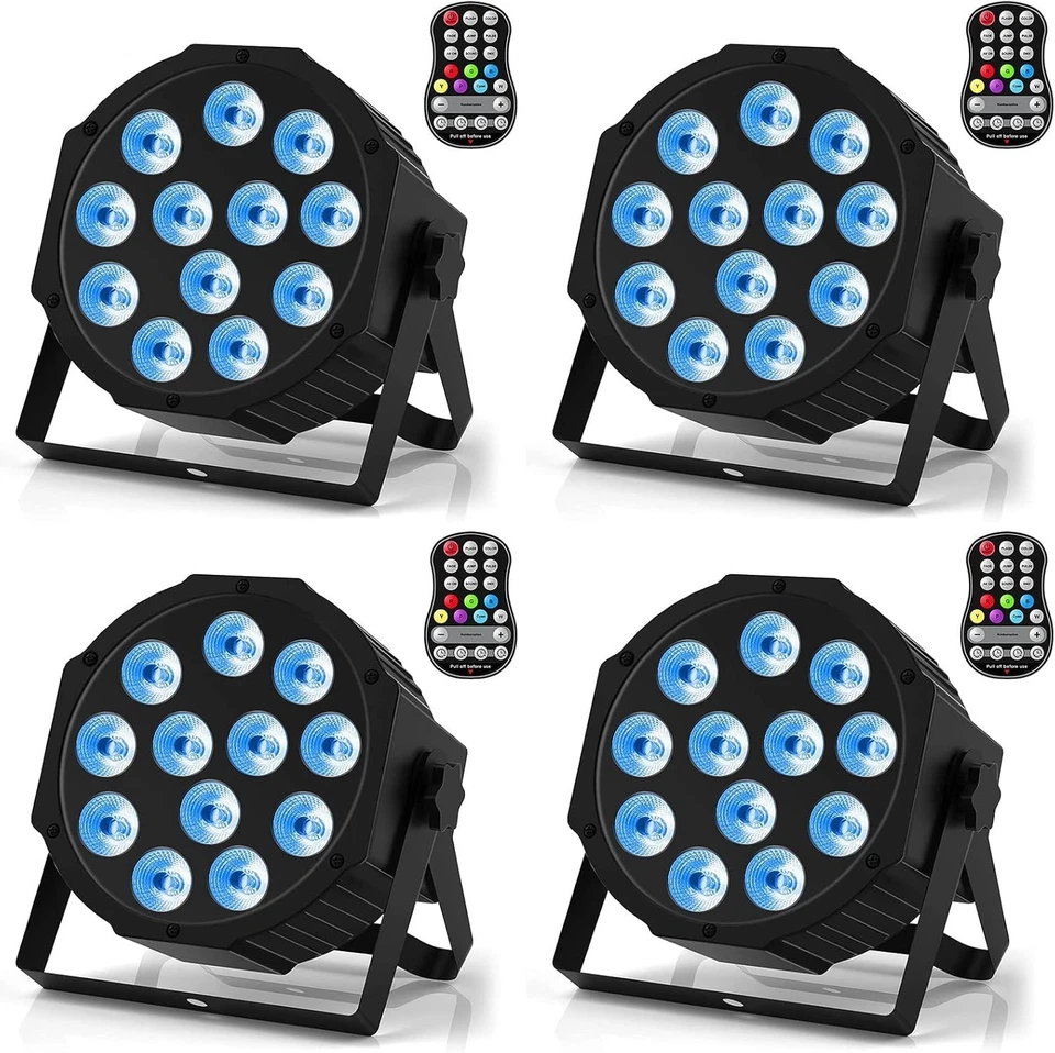 Rechargeable Par Lights RGBW 4-in-1 LED Uplights Battery Powered Stage Lights... - Image 2 of 4