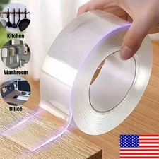 Nano Tape Double Sided Heavy Duty Reusable Adhesive Stick Transparent Tape US