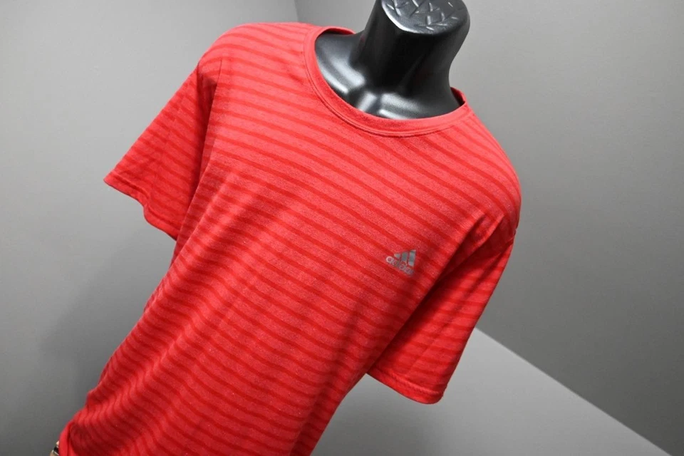Adidas Ultimate футболка ClimaLite в полоску короткий рукав мужской размер 2XL XXL - Изображение 4 из 4
