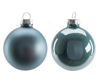 Trendline Weihnachtskugeln Aus Glas Ø60Mm 20Stk DäMmerungsblau Christbaumkugeln