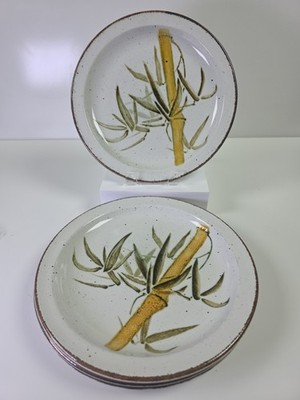 Midwinter Dinner Plates   Stonehenge Rangoon Bamboo   Stoneware   Set of 4