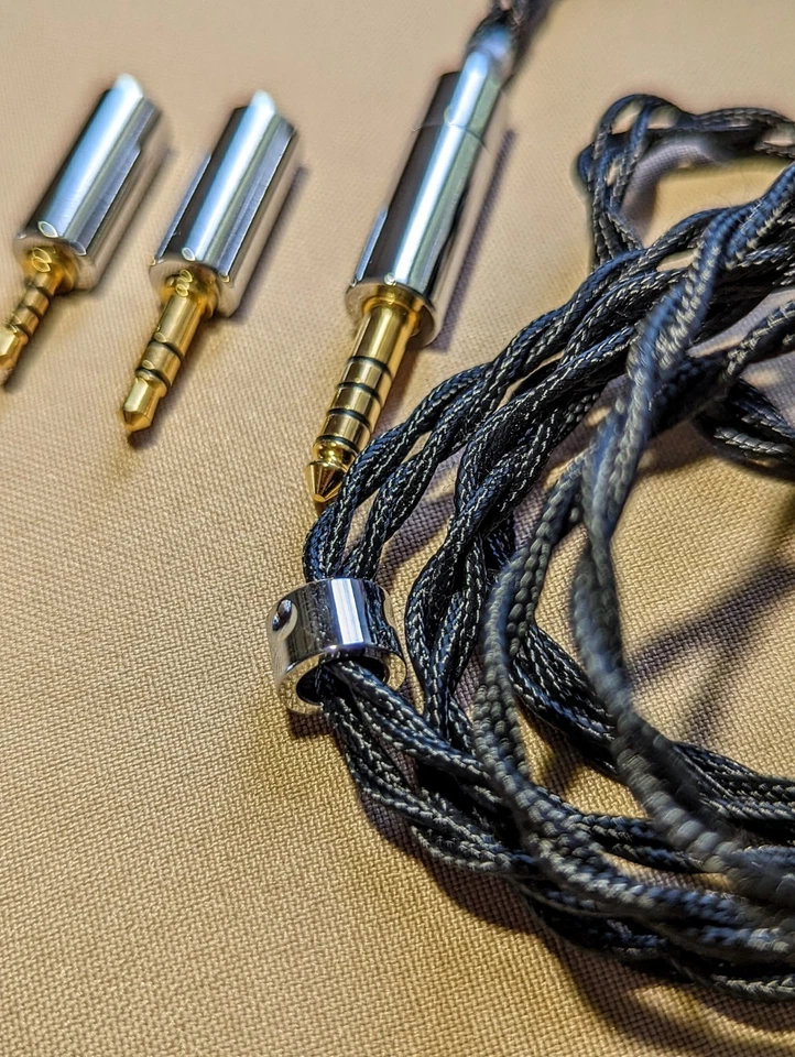 DIY hi-end IEM cable 7N pure copper mmcx 2pin 0.78 gold plated 2.5 3.5 4.4 - Image 4 of 4