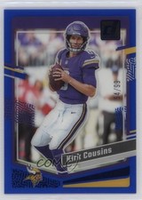 2023 Panini Clearly Donruss Blue 54/99 Kirk Cousins #33 ms9