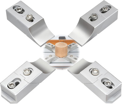 4 Pack Low Profile Side Clamps, Aluminum Side Clamp Vise for Milling and CNC Mac