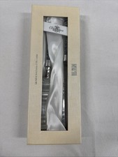 Oleg Cassini CRYSTAL HEMATITE CAKE KNIFE AND SERVER SET Original Packaging