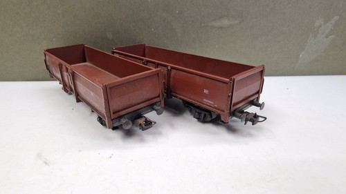 (Kupplung fehlt) X2 ROCO DB 897000 0mm52 RIV offen braun LKW Waggon Spur HO | Zustand: Used