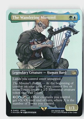 The Wandering Minstrel (Borderless) Foil R FINAL FANTASY 403 NM