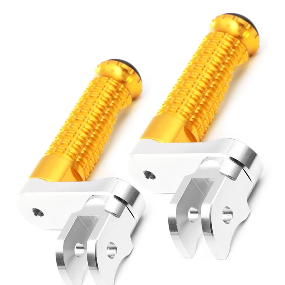 Clavijas de pie delanteras doradas elevables MPRO 1,5 pulgadas para ZZR 600 00-02 03 04 05 06 07 08 Foto 2 de 4