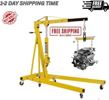 Yellow Jacket 1500lb Engine Hoist Crane Leveler Steel Adjustable Handle