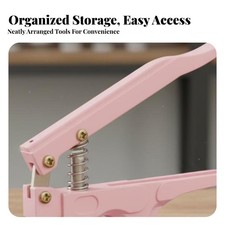 19 Pieces 9.5mm Clothing Snaps Kit Handheld Metal Snap Fastener Pliers