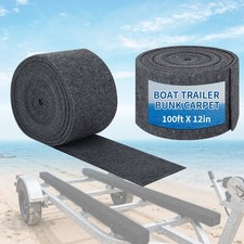 100ft x 12in Boat Trailer Bunk Carpet, 3/10" Thick Marine Bunk Padding