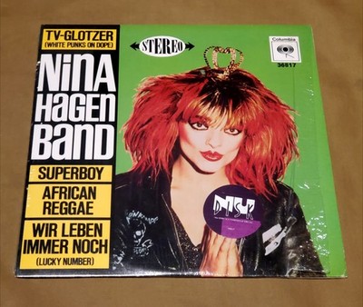 NiNA HAGEN BAND 10'' Vinyl EP 1980 Columbia/ CBS Inc.-White Punks On Dope-Lucky #