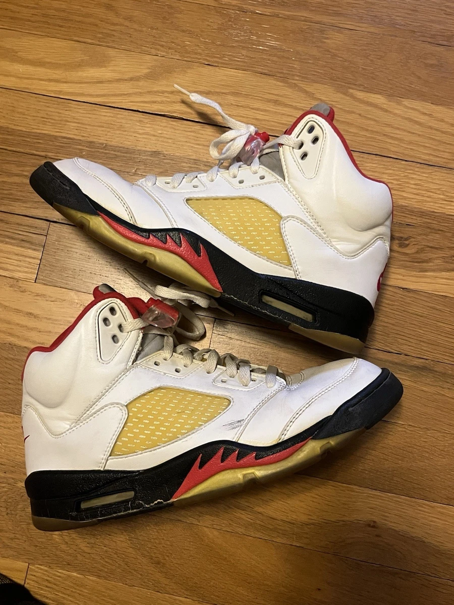 Jordan 5 OG 1990 White Fire Red | eBay