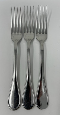 3 Guy Degrenne France Venise Dinner Forks 8 1/8''