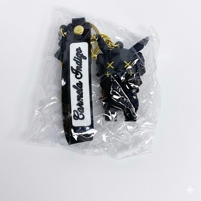 KAWS Black Doll Silicone Keychain Carmela Indigo Charm Accessory