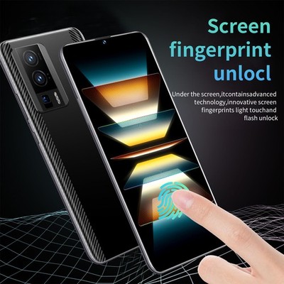 Black EU Plug K60pro Smart Phone 4G Network 6.54in 12GB 256GB Face Unlock 2.4G 5
