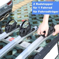 Radstopper für breite Reifen für Premium Heckträger Fahrradträger für 1 Fahrrad