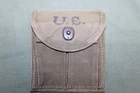 US Military Issue WW2 M1 Carbine Ammo Magazine Stock Belt Pouch OD 3 Canvas N26