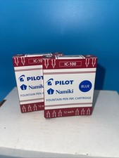 Pilot Namiki IC-100 Fountain Pen Ink Cartridge Refills 2-12 Packs Blue 24 Total