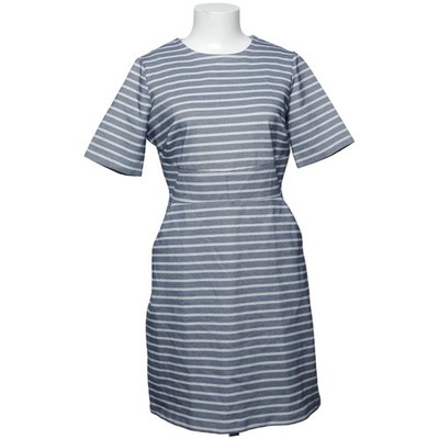 Warehouse, Kleid, Größe: 40, Blau/Weiß, Baumwolle/Elasthan/Polyester #hbC