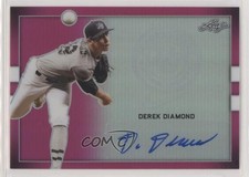 2018 Leaf Perfect Game National Showcase Metal Pink 9/10 Derek Diamond Auto 1h1