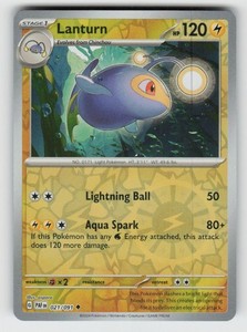 Lanturn 021/091 Paldean Fates Reverse Holo