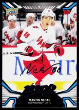 2022-23 Upper Deck MVP Blue Script Martin Necas #48 Carolina Hurricanes