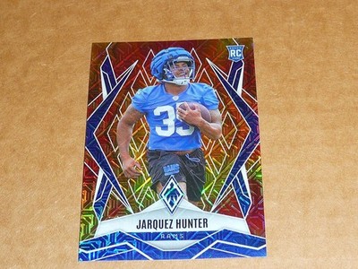 2025 Panini Phoenix FIREBURST JARQUEZ HUNTER ROOKIE RAMS 14/350 #232