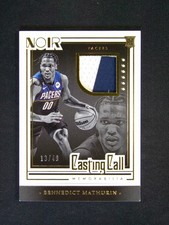 2022-23 Panini Noir Bennedict Mathurin RC Rookie Casting Call Patch /49