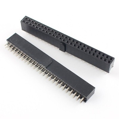 2Pcs 2.54mm Pitch Female Header Strip Connector 2x25 Pin 50 Pin Polarizing Key #