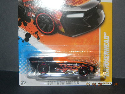HOT WHEELS 11 NEW MODELS #49/50 HAMMERHEAD HOTWHEELS HW DESIGNED BY DALE JR BLK