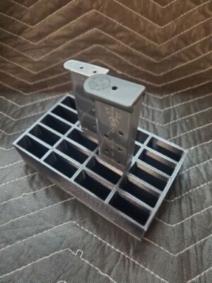 20 SLOT 1911 MAG HOLDER MAGAZINE STORAGE 45 AUTO ACP RACK SAFE SHELF ...