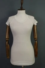 Lululemon Athletica White Short Sleeve Base Layer Top Pullover Shirt Size 2 / S