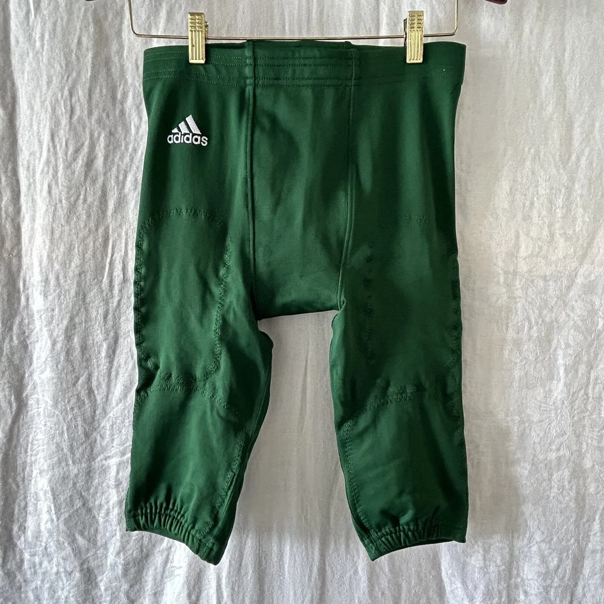 Adidas Compression Shorts Medium Green Football Primeknit Lightly Padded