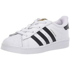 ADIDAS SUPERSTAR EL I WHITE/BLACK FU7717 Toddler Size 5.5K