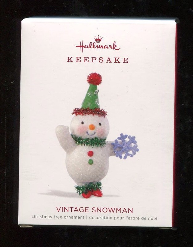 2018 Hallmark Keepsake Ornament - VINTAGE SNOWMAN - New in Box