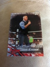 2017 WWE Road to WrestleMania #36 Shane McMahon RAW Wrestling Card