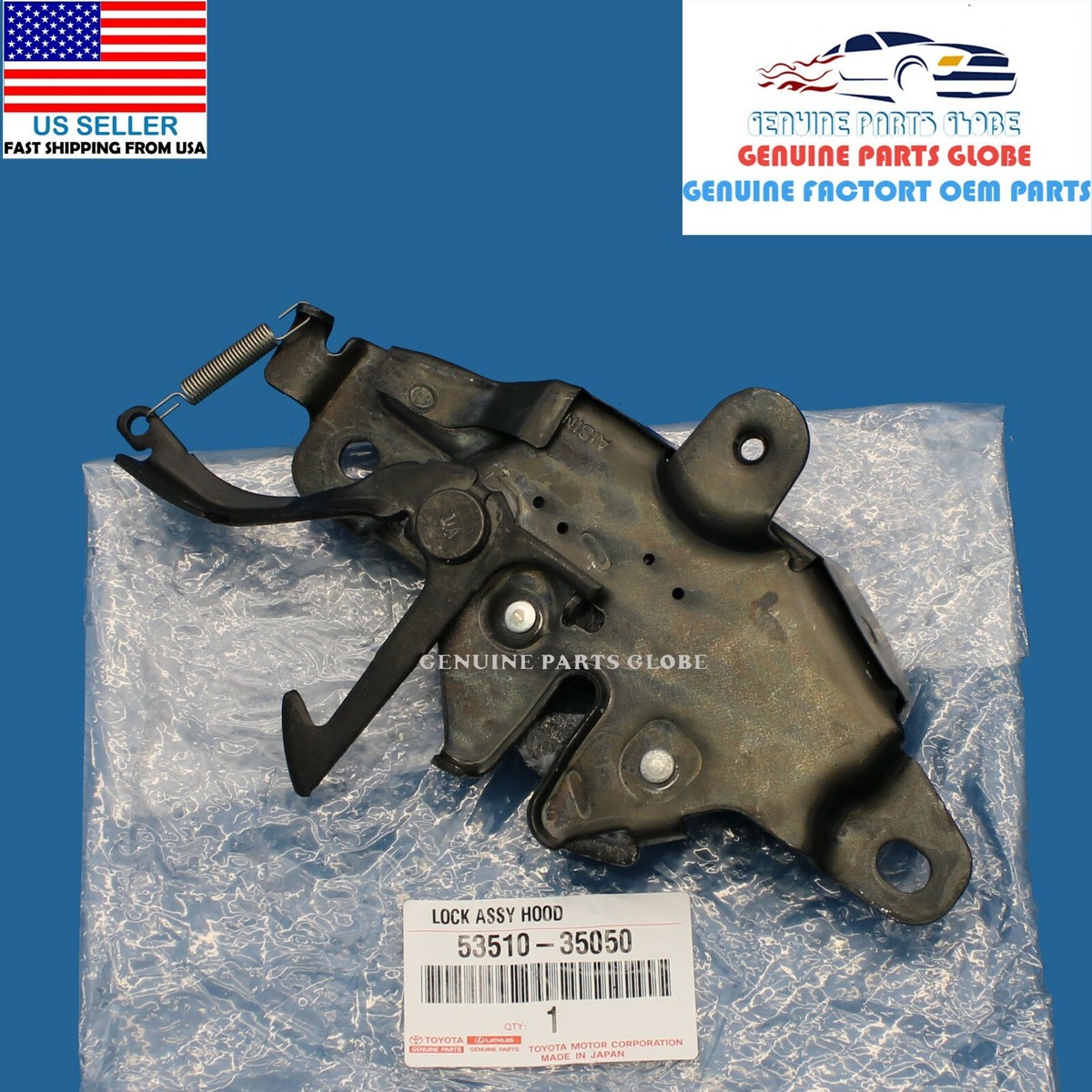 GENUINE OEM TOYOTA 1992-1995 4RUNNER PICKUP HOOD LOCK LATCH