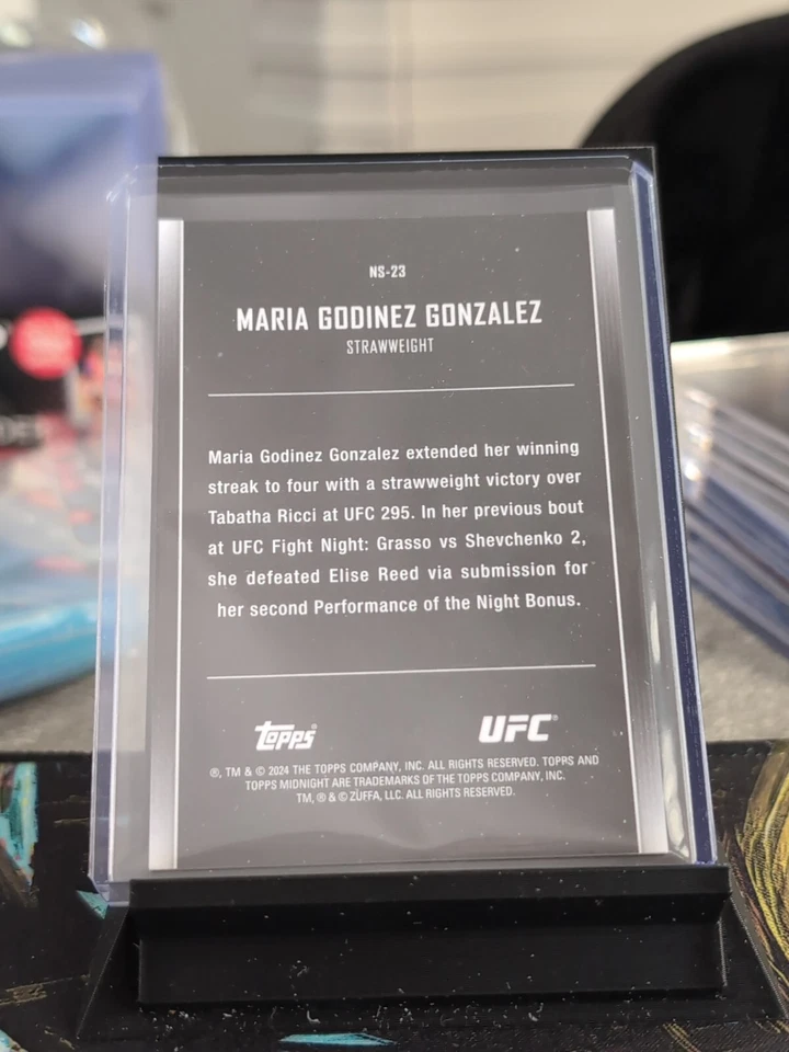 Maria Godinez Gonzalez 2024 Midnight UFC - Night Stars #NS-23 - Image 2 of 2