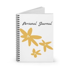 Personal Floral Journal - Aesthetic Workbook, Daily Planner, Gift for Writers,