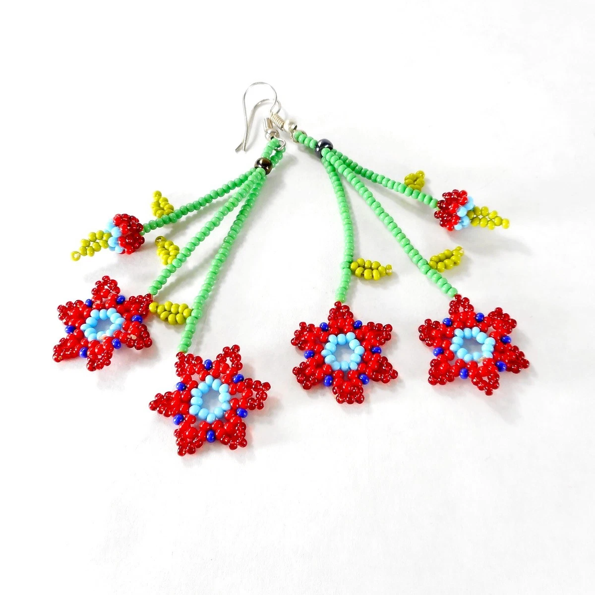 Beaded mexican earrings deals