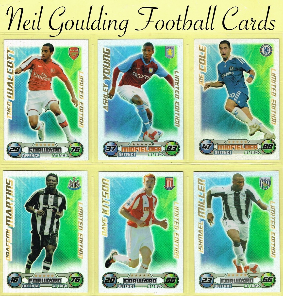 Topps MATCH ATTAX 2008-09 ☆ PREMIER LEAGUE - LIMITED EDITION