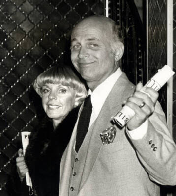 Gavin MacLeod and wife Patti MacLeod at a performance of 'Annie' o- Old Photo
