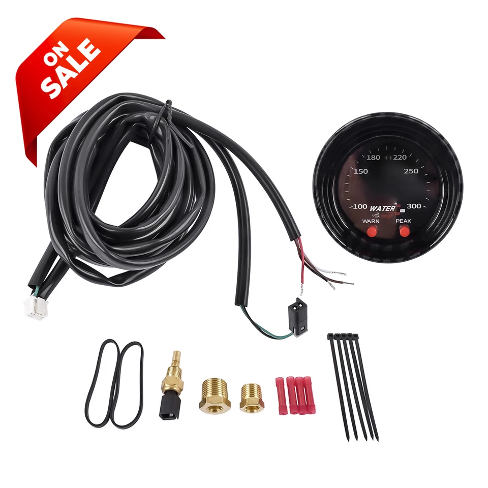 Medidor de temperatura do líquido de arrefecimento do motor X-Series Electronic 300F/150C 16" água ou óleo - Imagem 2 de 4