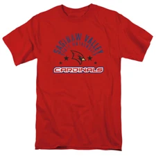 Saginaw Valley State University Adult T-Shirt Cardinals, Red, S-5XL