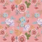 Nature Sings Rose Garden Pink 24121 Floral Fabric Poppie Cotton by Half Yard