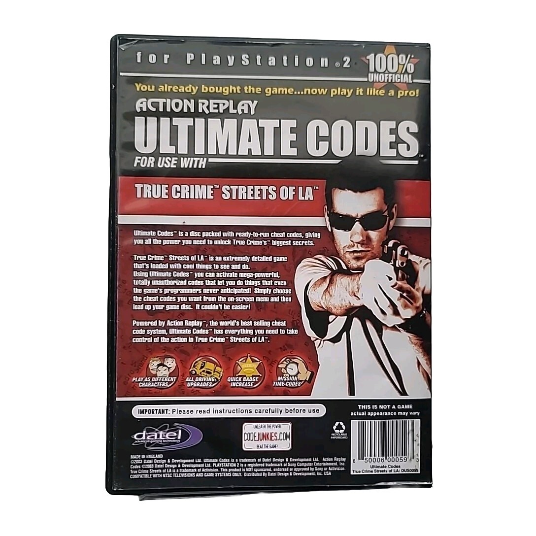 Action Replay Ultimate Codes for True Crime Streets of LA Codes | eBay