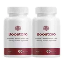 (Pack of 2) Boostaro Capsules -Boostaro -Blood Flow Virility For Men 60 Caps .