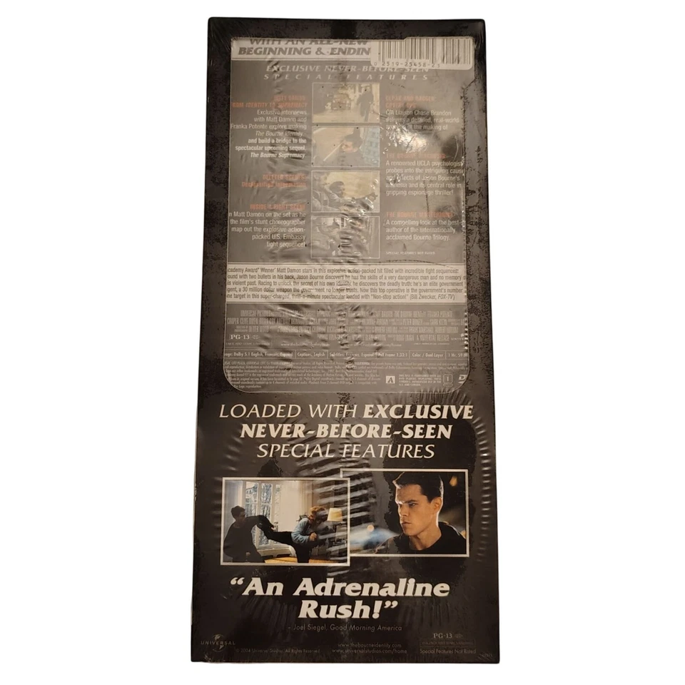 The Bourne Identity (HD-DVD, 2004)  Matt Damon Extended Edition NEW SEALED - Image 4 of 4